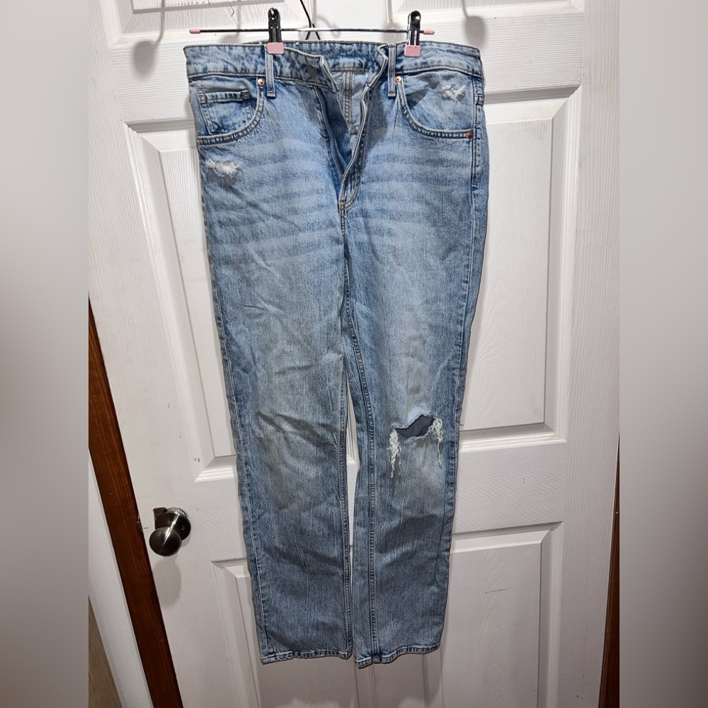 H&M Light Blue Straight Leg Jeans